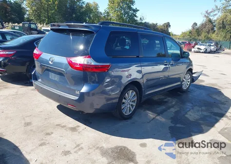 2017 Toyota Sienna Xle 7 Passenger from USA, damaged, VIN 5TDDZ3DC9HS184621